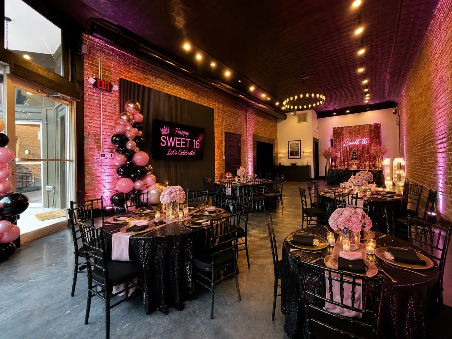 Sweet sixteen celebration at The Dim Light Social